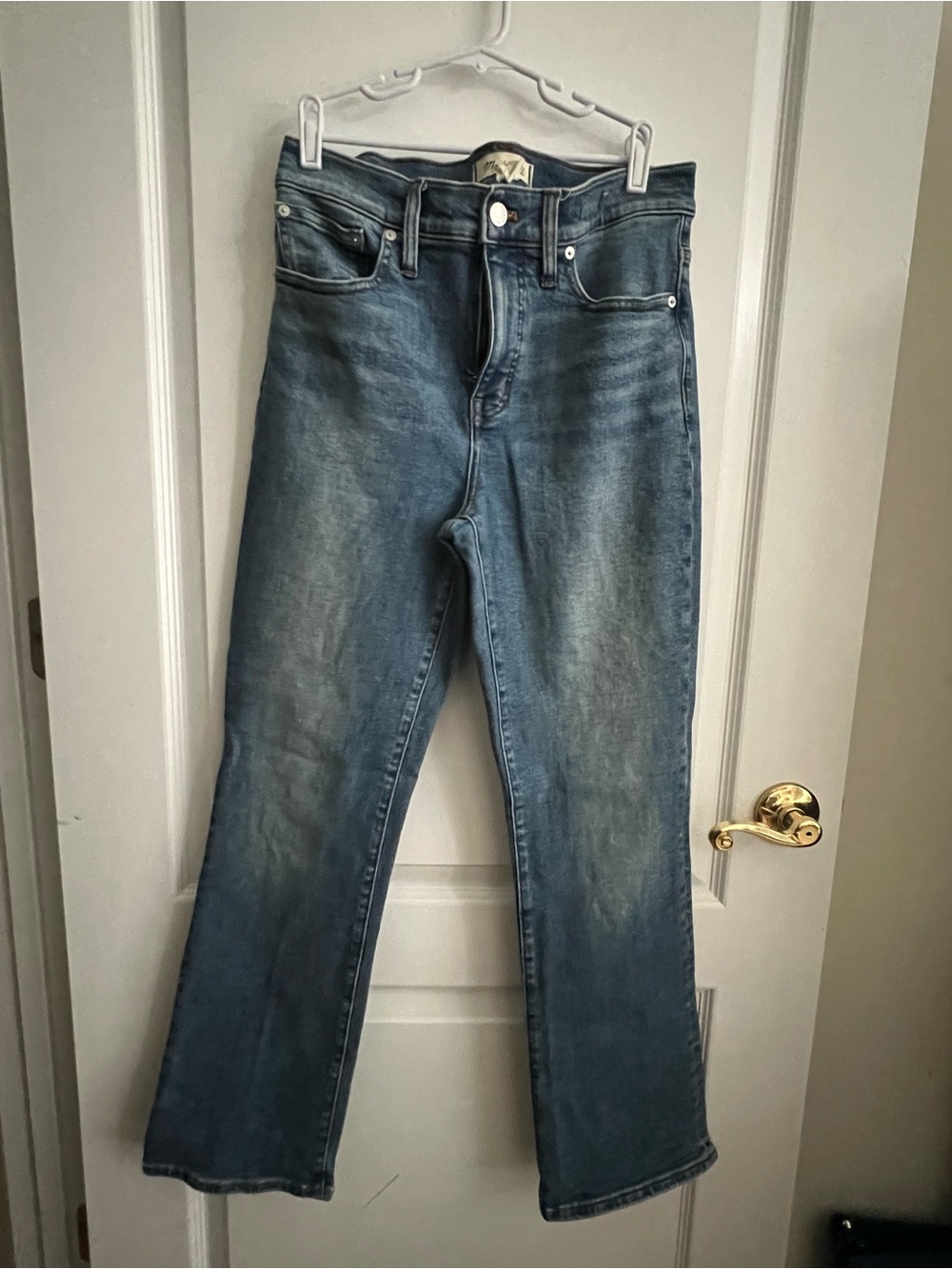 Madewell Mid-Rise Kick Out Straight-Leg Jeans